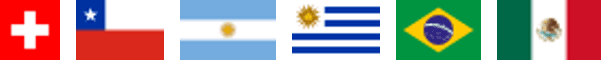 Suiza, Chile, Argentina, Uruguay, Brasil y México